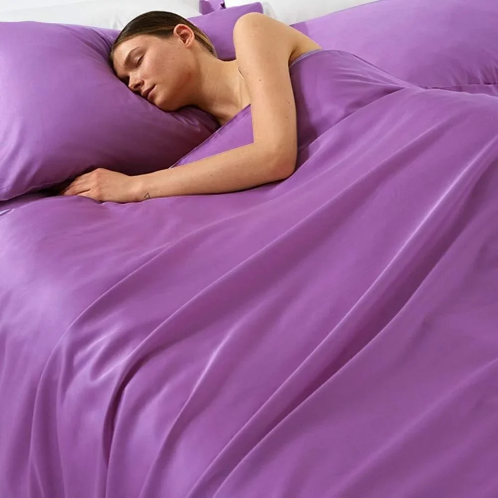 👉 Satin Pillow Cases for Hair and Skin, Luxury Hidden Zipper Pillowcases S…